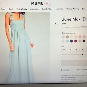 Show Me Your Mumu June Maxi Dress in sage green